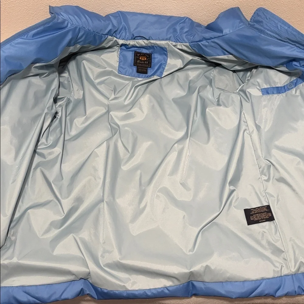 Route 66 Blue Down Jacket, size medium